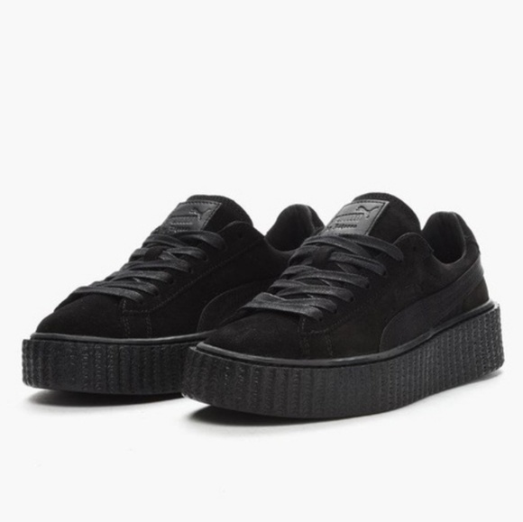 puma creepers noir satin puma creepers noir satin